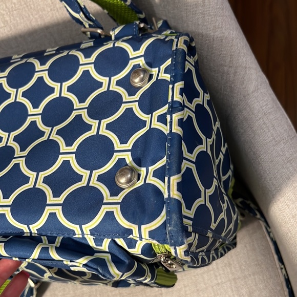 Ju-Ju-Be Be Prepared Diaper Bag Backpack Royal Envy Blue Royal Envy Green Geom - Picture 9 of 11